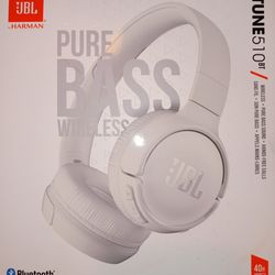 JBL Headphones Tune 510BT Pure Bass Wireless Bluetooth Bass Sound Headset New