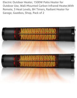 Outdoor Wallmount Heater 2pk