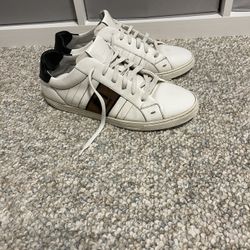 Fendi FF Motif Low-Top White Sneakers Size 8.5 EU/9 US