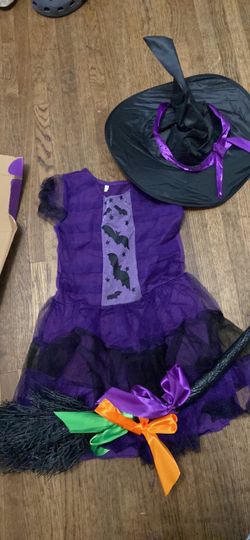 Witch costume size M 8 for girl
