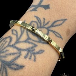 All Gold Studded Bracelet