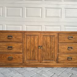 Antique Drexel Mid Century Modern Dresser And Mirror