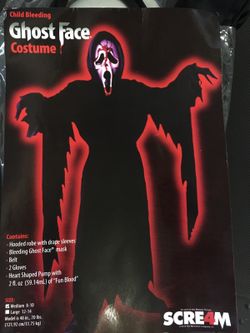 Ghose face costume, medium 8-10