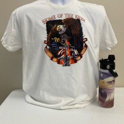 Motorcycle T-shirt,New. , Preshrunk Cotton, Size Medium, Free Shipping / Local Pickup, (item  #383)