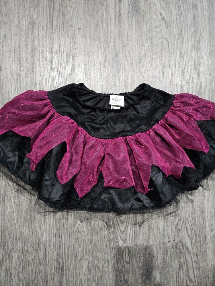 Adult Women's Magenta & Black Petticoat Tutu Skirt Costume