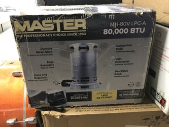 🔥 Master 80,000 BTU Propane Forced Air Heater – Model MH-80V-LPC-A 🔥