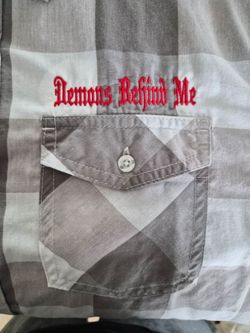 Demons Behind Me Men's Button Down