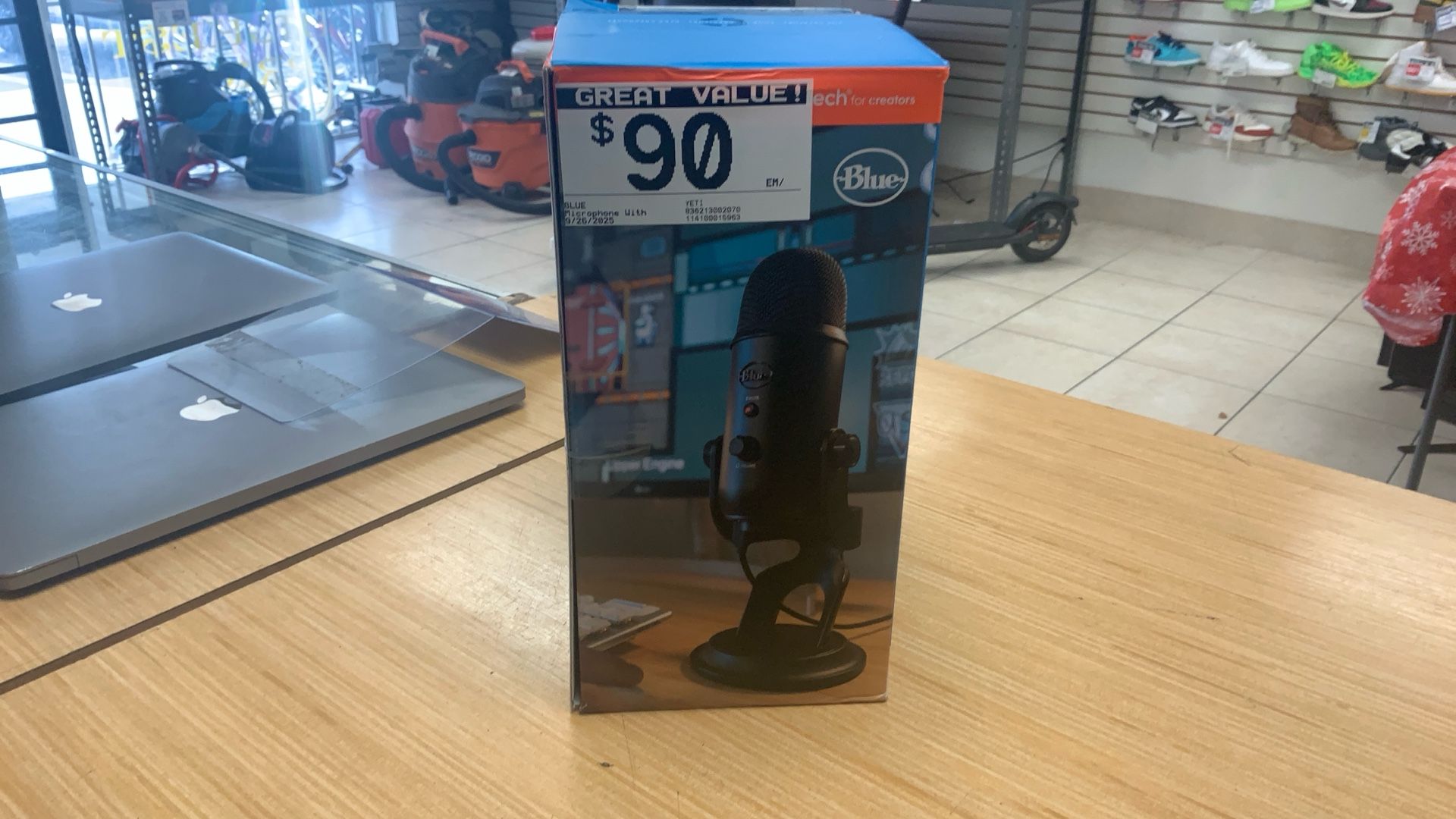 Blue Logitech Podcasting Microphone