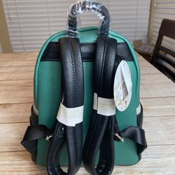 draco malfoy mini backpack Loungefly Harry Potter #7 Cosplay Malfoy Mini Backpack is made of faux leather with applique and printed details Loungefly Harry Potter Draco Malfoy