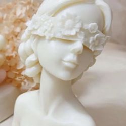 Blind Folding Goddess Candle 