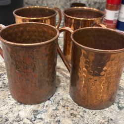 4 Moscow mule mugs