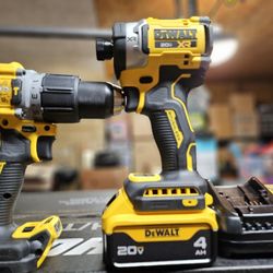 Dewalt 20V Drills With 4ah Battery And Charger 