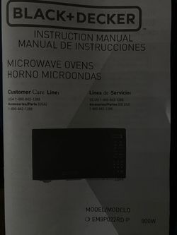 Black and Decker Microwave