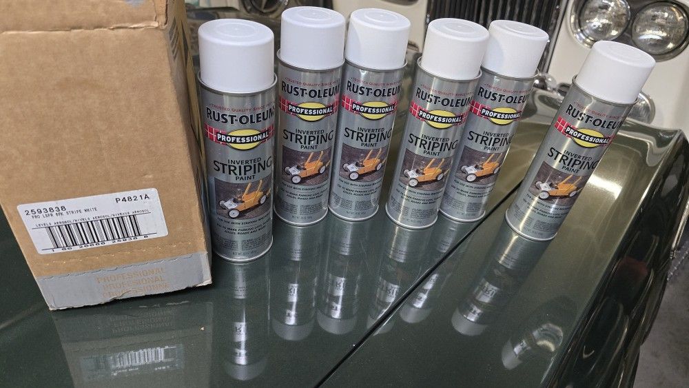 Paint Rustoleum White Paint Striping Paint NEW ALL 6 Cans $35