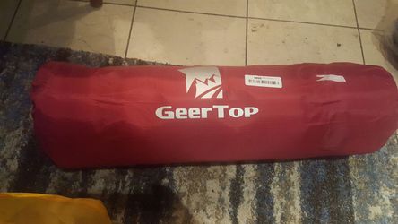gear top self inflatable air pad red new
