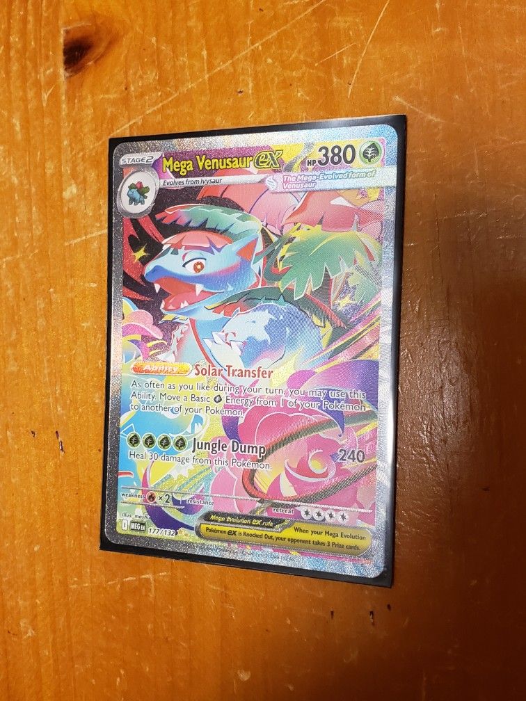 Mega Venusaur Ex 177 Pokemon Card Mega Evolution Special Illustration Rare, Pack Fresh!