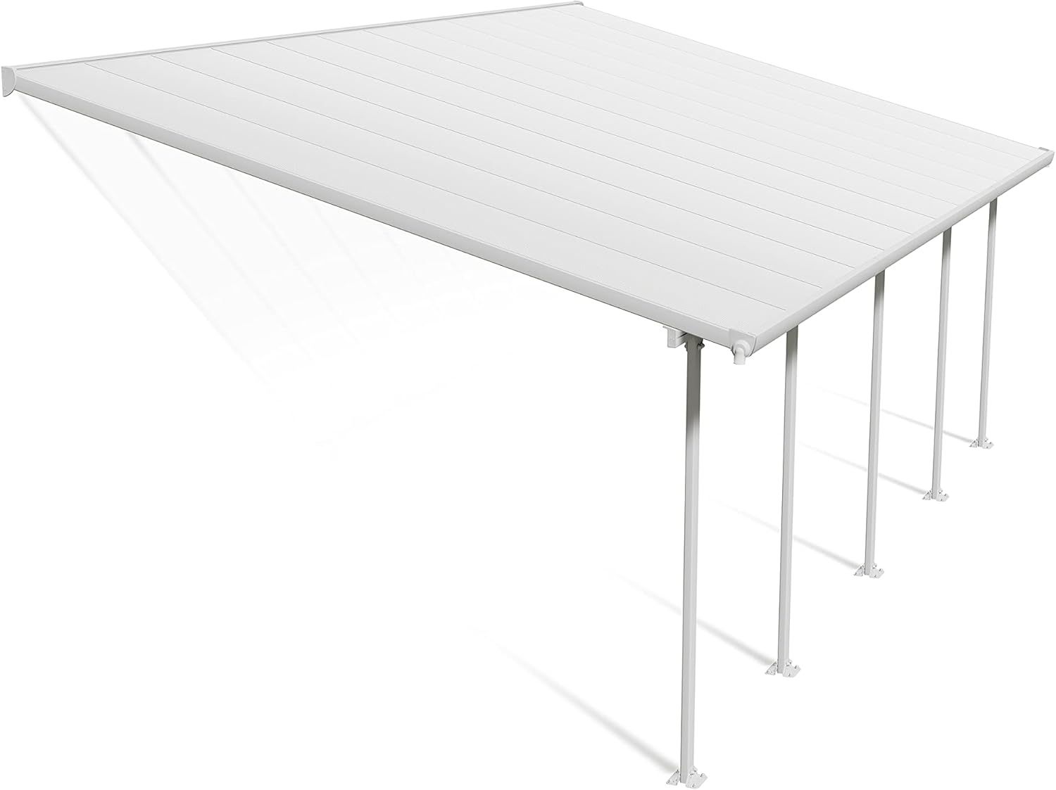 Palram - Canopia Feria 13 Ft. x 26 Ft. Carport Aluminum Metal Frame and Polycarbonate Panels Car Port