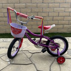 Schwinn Koen & Elm BMX Style Toddler / Kids Bike, For Girls - Training Wheels & Basket