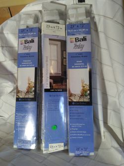 1 New White Bali Today 22-1/2 in. x 72 in. Blinds Plastic Shades