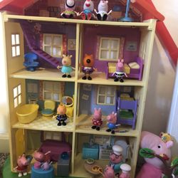 PEPPA PIG HOUSE WITH LIGHT AND FRIENDS 