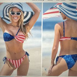 America’s Sweetheart Striped bikini Set 