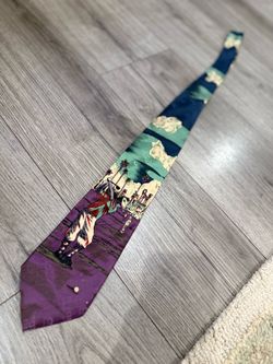 Michael Jordan Silk Scenic Print Men's Neck Tie