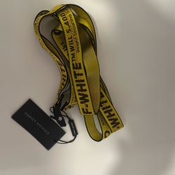 Off-White Yellow Industrial Belt