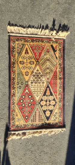 Dijon Belgium Small Accent Mat 18"x36" - Marakesh Black Faux Silk Rug