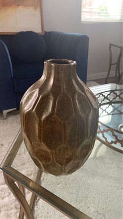 Large gold vase