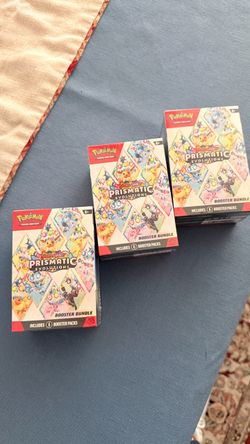 Pokémon Scarlet & Violet Prismatic Evolutions Booster Bundle x3