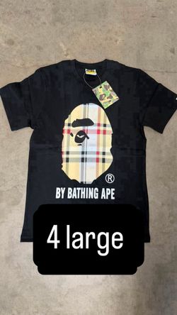 Black Burberry Bape shirts