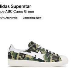 Adidas Superstar X Bape