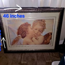 Cherub Picture In Frame