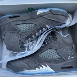Air Jordan 5 Retro Wolf Grey Size 11