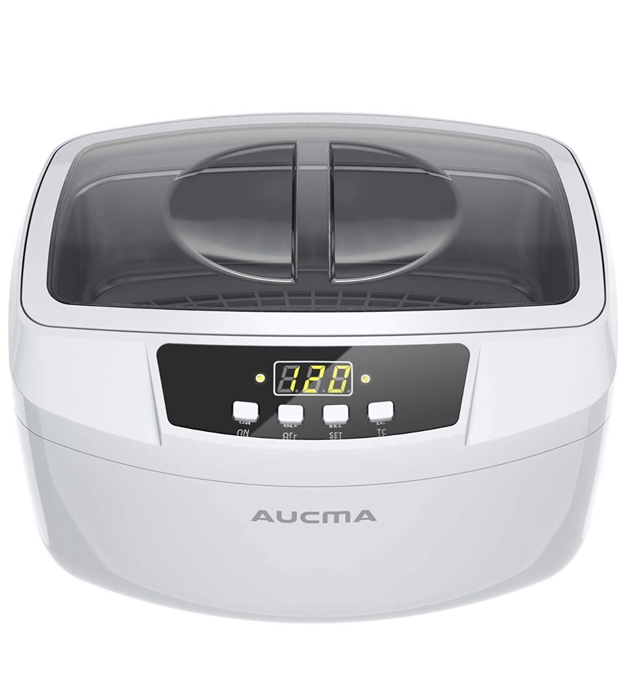 Ultrasonic Cleaner, Professional 160 Watts 2.5L Heated Ultrasonic Jewelry Cleaners Industrial Grade with Digital Timer for Home & Commercial (White)