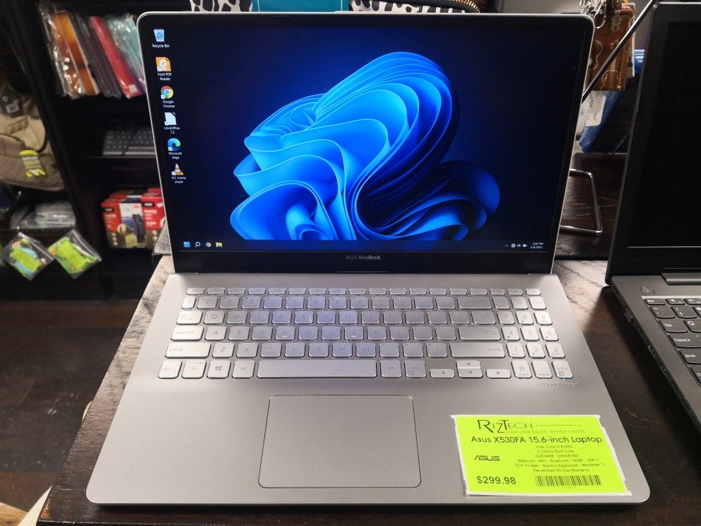 ASUS X530FA 15.6" Laptop - Intel Core I3-8145U, 6GB RAM, 256GB SSD, Windows 11