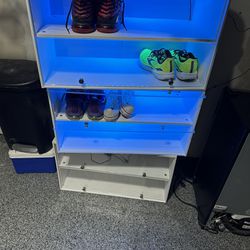 Shoe Storage With Lights Three Boxes $50