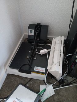 Shirt Heat Press with cameo Printer $300