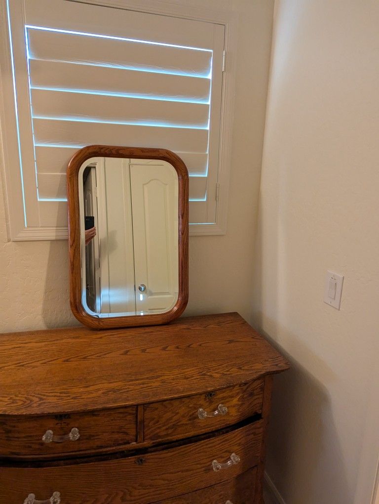 Oak Framed Mirror