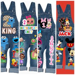 Kids Personalized Overall For Birthday 