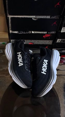 HOKA Bondi 8 D Wide 'Black White'