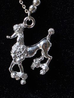 Necklace with Poodle Dije