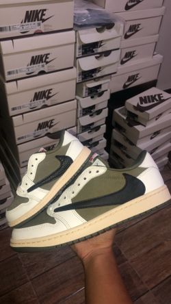 Jordan 1 Low Travis Medium Olive - Multiple Sizes