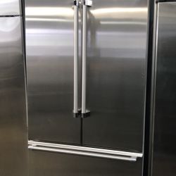 Thermador 36”Wide Built In French Style Stainless Steel Refrigerator