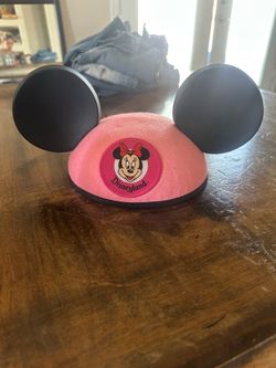 Disneyland original mickey / minnie mouse ears pink & embroidered name Jessica (can remove) DISNEY