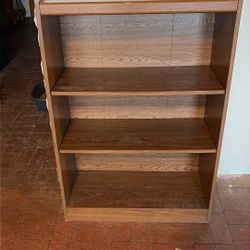 Three Story Brown Shelf