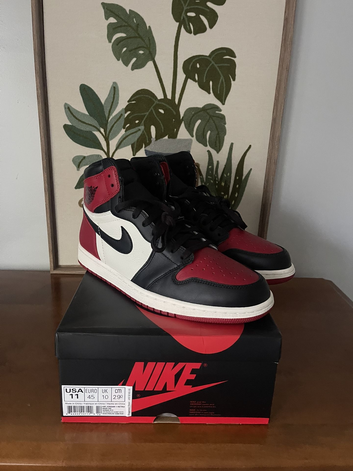 ***NO TRADES*** Size 11 - Jordan 1 Retro High Bred Toe 2018