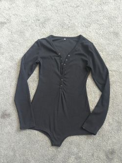 Brand New Women's Bodysuit With 7 Snap Front And Full Bottom Coverage