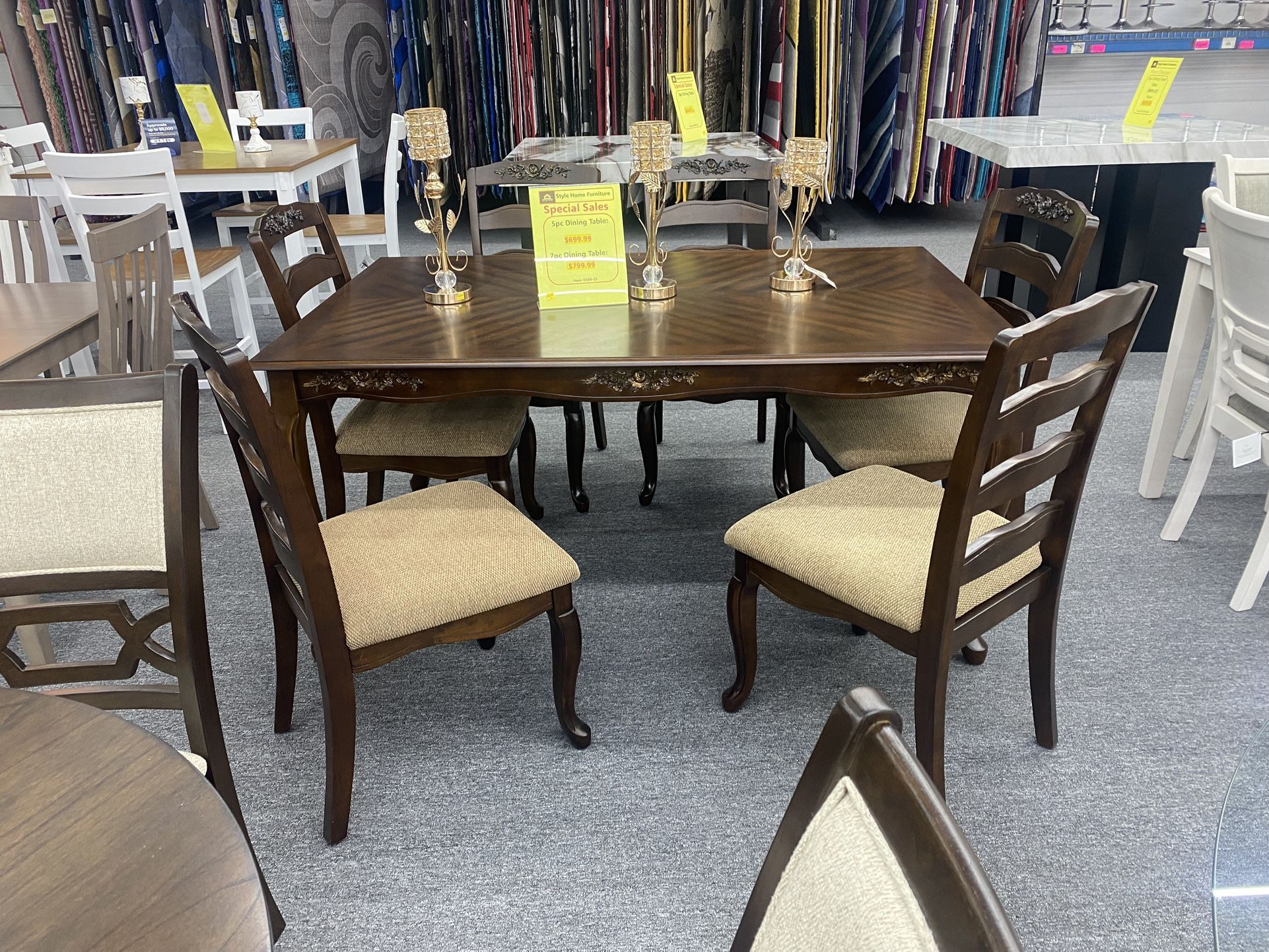 7 Pc Dinning Table Set $799