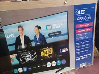 65" Screen QLED SMART 4K ULTRA HDTV BY SAMSUNG.  1 year Warranty